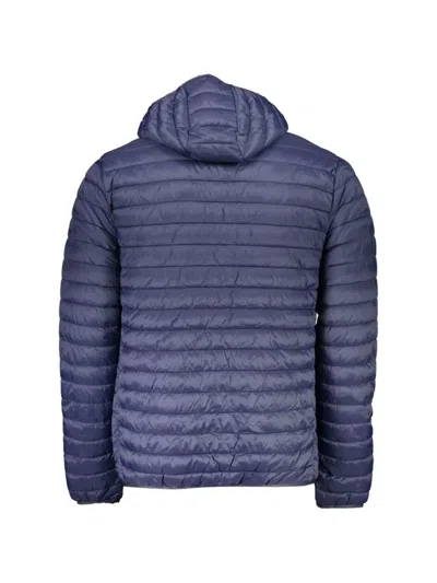North Sails Hooded Puffer Jacket In Blue