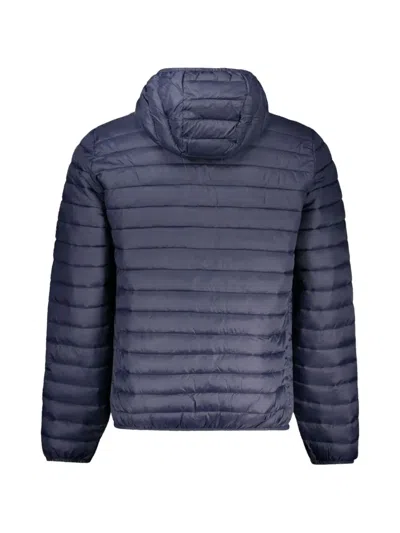 North Sails Hooded Puffer Jacket In Blue