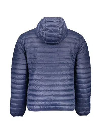 North Sails Hooded Puffer Jacket In Animal Print