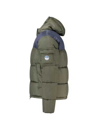 North Sails Green Polyester Men Jacket In Green