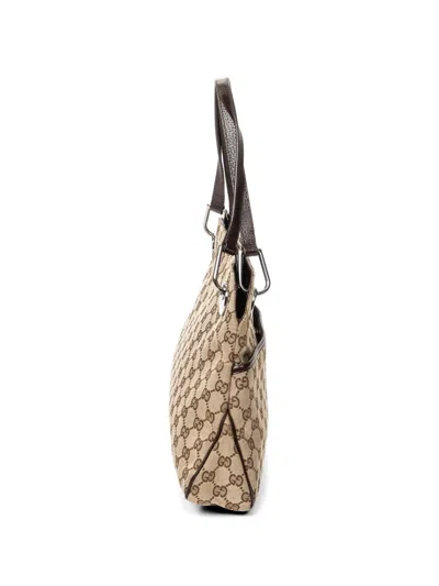 Pre-owned Gucci Medium Eclipse Gg Monogram Tote Bag In Neutral