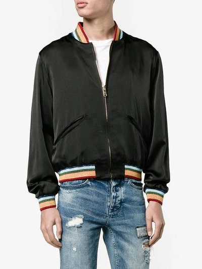 Shop Palm Angels Rainbow Bomber Jacket