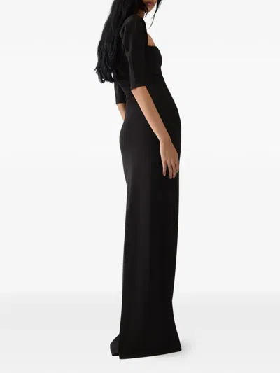 Jacquemus Bolero Stretch-jersey Midi Dress In Black