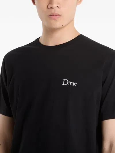 Dime Logo-print T-shirt In Black