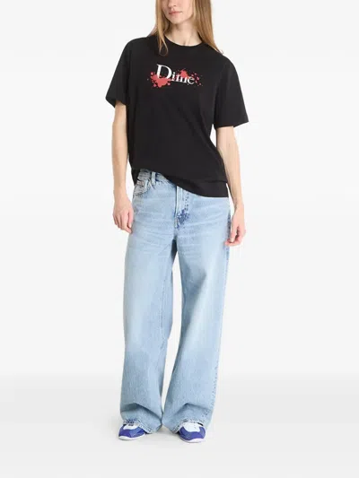 Dime Logo-print T-shirt In Black