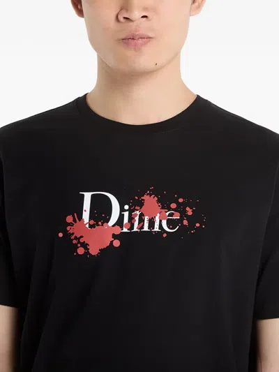 Dime Logo-print T-shirt In Black