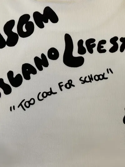 Msgm Logo-print Sweatshirt In White