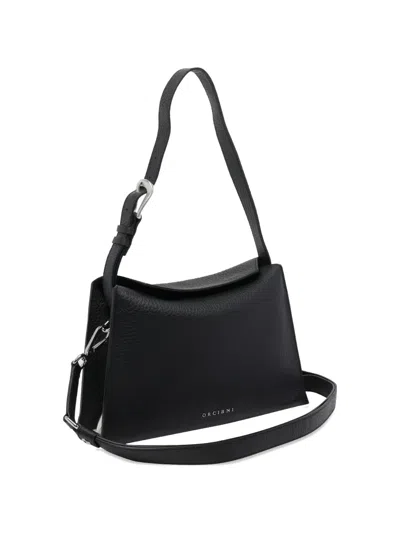 Orciani Small Trinity Leather Shoulder Bag In Pattern