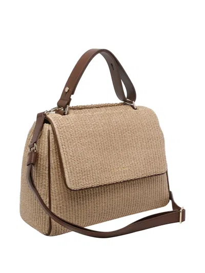 Orciani Medium Sveva Handbag In Orange