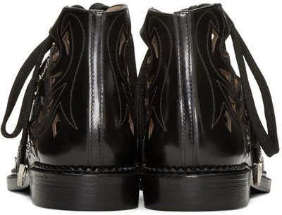 Shop Toga Black Lace-up Sandals