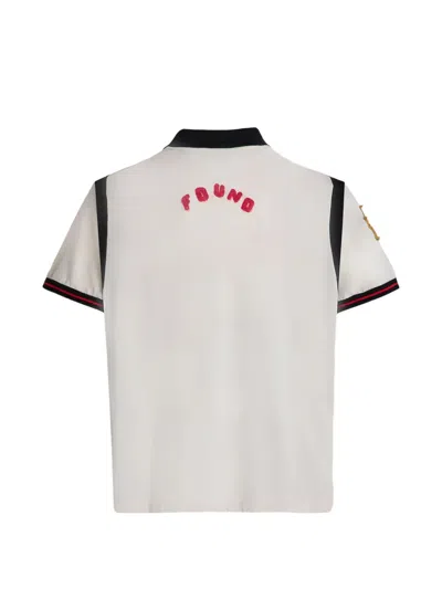 Found Embroidered-patch Panelled T-shirt In Gray