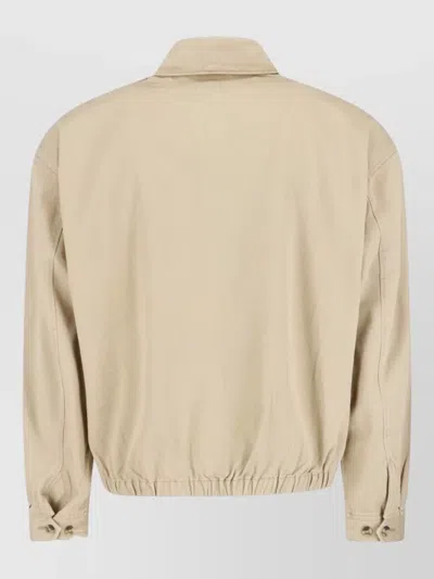 Polo Ralph Lauren Mens Khaki Uniform Bi-swing Brand-embroidered Regular-fit Woven Windbreaker Jacket Xxl In Neutral