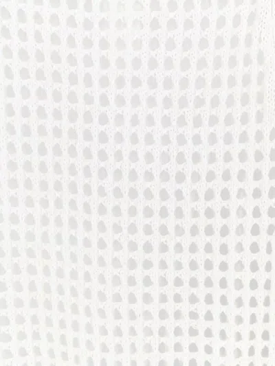 Max Mara Pure Cotton Webbing Mini Skirt With Elasticated Waist In White