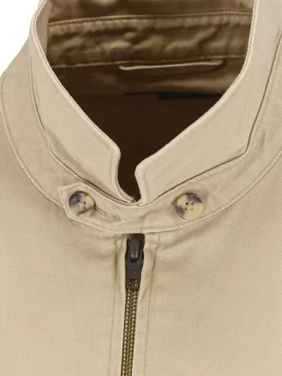 Polo Ralph Lauren Mens Khaki Uniform Bi-swing Brand-embroidered Regular-fit Woven Windbreaker Jacket Xxl In Neutral