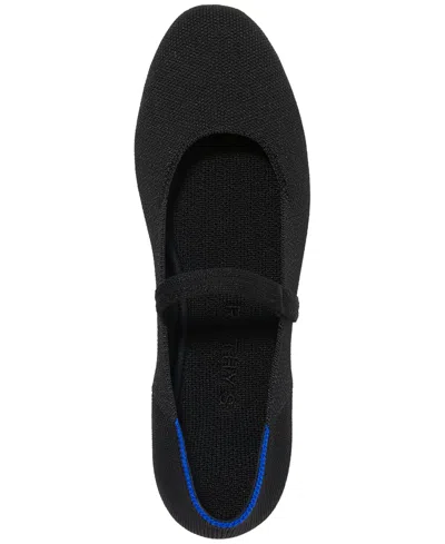 Rothys The Square Mary Jane Flats In Black