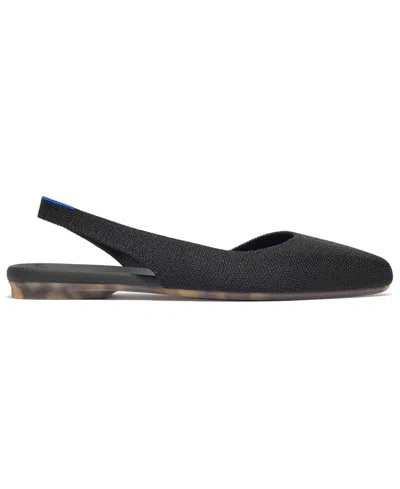 Rothys The Almond Slingback Flats In Black