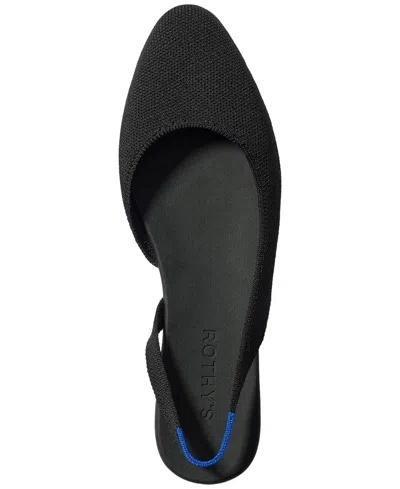 Rothys The Almond Slingback Flats In Black