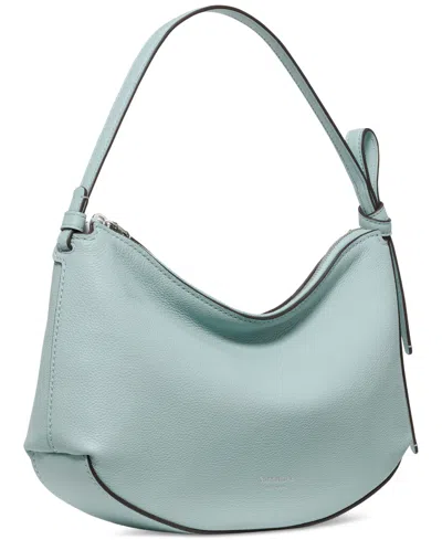 Kate Spade Loop Medium Pebbled Leather Shoulder Bag In Blue