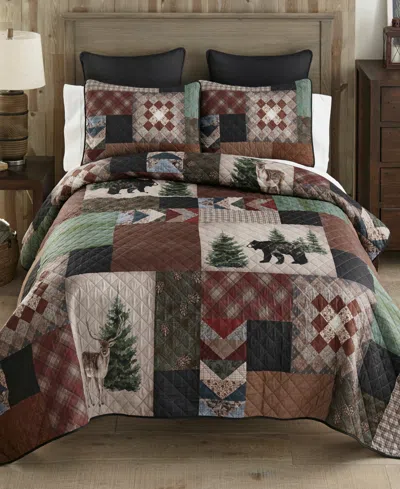 Donna Sharp Greenwood Patch 3-pc. Quilt Set, Queen In Multi