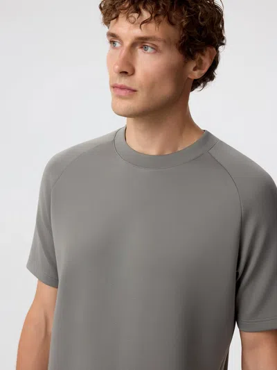 Fioboc Modal Blend Short-sleeve Raglan Tee In Black