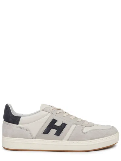 Hogan Lightweight Leather And Mesh Athletic Sneakers In White