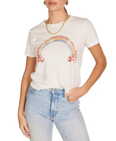 Lauren Moshi Ursula Mushroom Butterfly Top In White