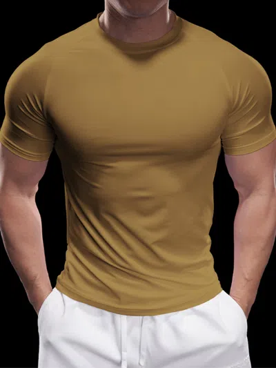 Fioboc Performancepro Active Crew Neck Tee In Brown