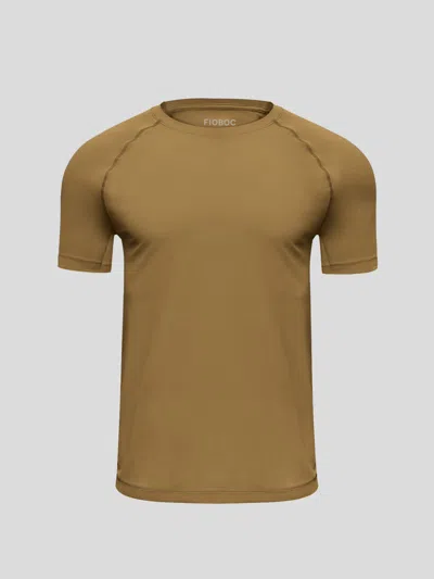 Fioboc Performancepro Active Crew Neck Tee In Brown