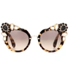 MIU MIU Embellished cat-eye sunglasses