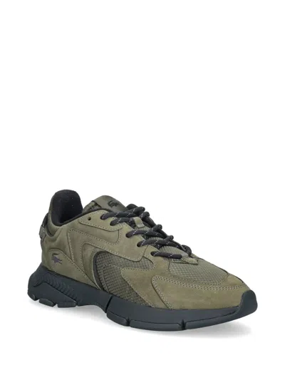 Lacoste Panelled Logo-patch Sneakers In Multi