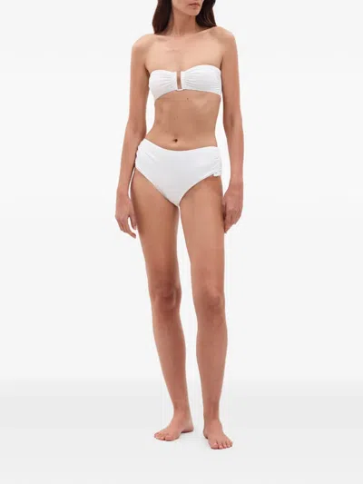 Eres Sofia Ruched-side Bikini Bottoms In White