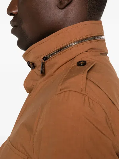 Moorer Denver Flap-pocket Jacket In Brown