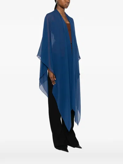 Stephan Janson Draped Poncho In Blue