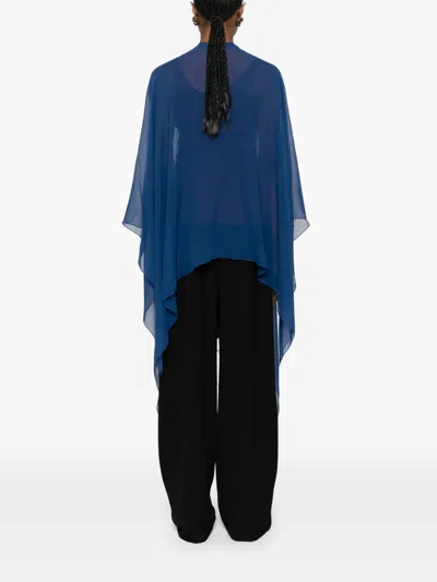 Stephan Janson Draped Poncho In Blue