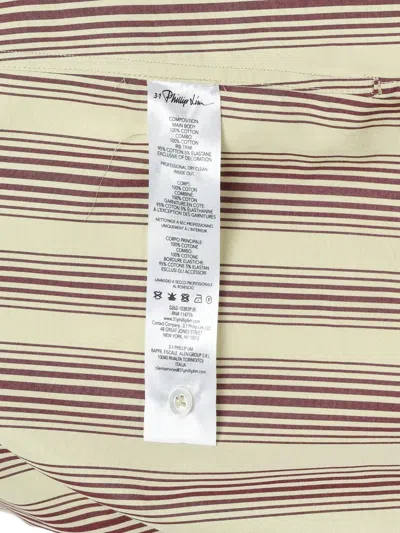 3.1 Phillip Lim T-shirt With Stripe Combo Panel In Brown