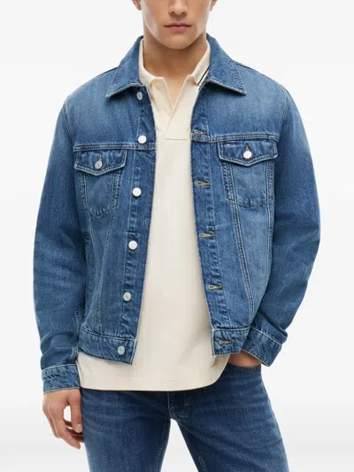 Tommy Jeans Ryan Logo-patch Denim Jacket In Multi