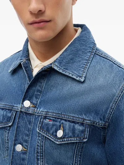 Tommy Jeans Ryan Logo-patch Denim Jacket In Multi