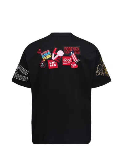 Mastermind Japan Regular Fit Multi Patched T-shirt In Black