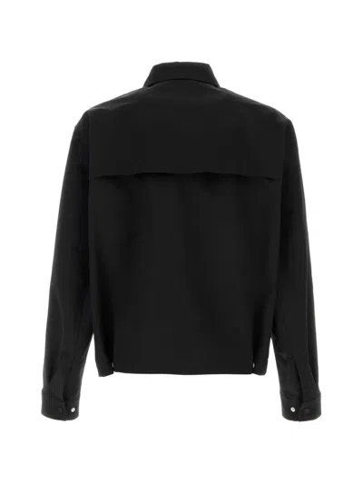Herno Polyester Jacket With Hood And Pockets In Black