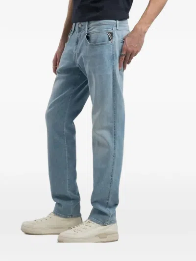 Replay Hyperflex Jeans In Blue