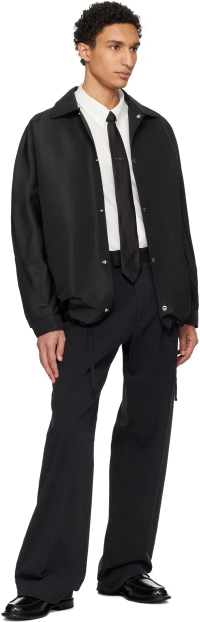 Givenchy Black Paris Silk Jacquard Tie In Black