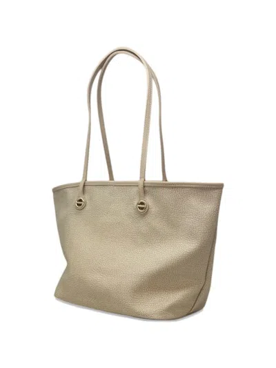 Borbonese Medium Flight Printed Tote Bag In Neutral