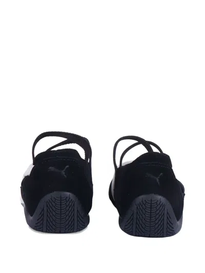 Puma Speedcat Elasticated-strap Ballet Flats In Black