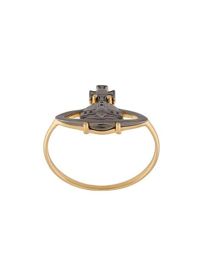 Shop Vivienne Westwood 'suzie' Ring In Metallic