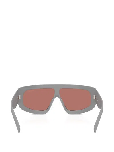 Prada Eyewear Geometric Frame Sunglasses In Gray