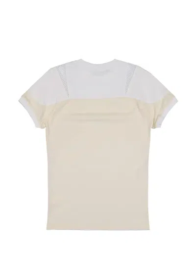Gmbh Patchwork Mesh-insert T-shirt In White