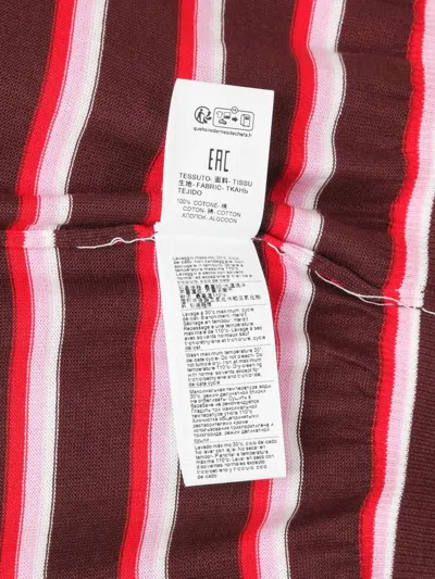 Msgm Striped-knit Sweater In Multi