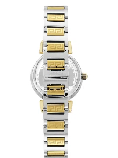 Versace Greca 27mm Watch In Silver
