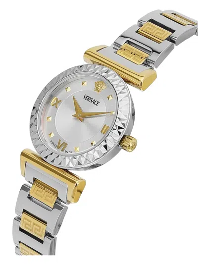 Versace Greca 27mm Watch In Silver