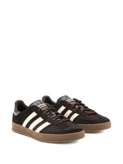 Adidas Originals Adidas By Wales Bonner Gazelle Pony Sneakers In Burgundy